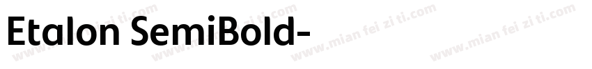 Etalon SemiBold字体转换